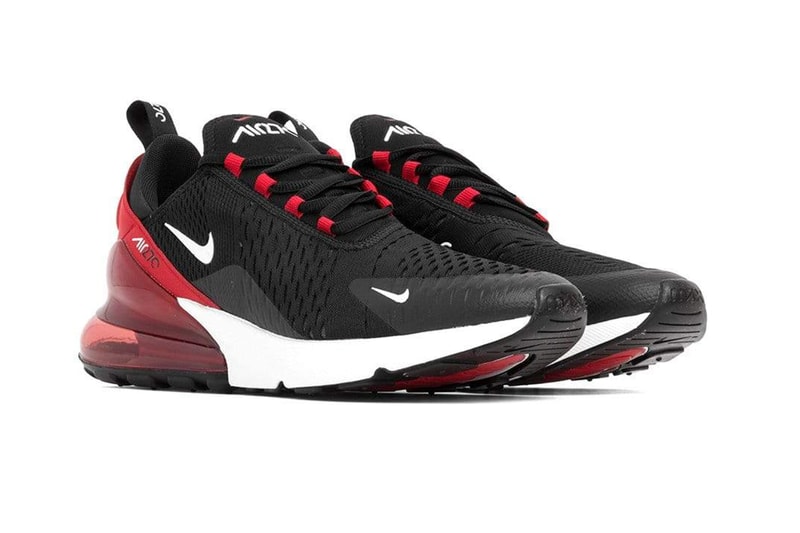 Nike Drop Dynamic Air Max 270 "Black/White/University Red" Streetwear Sneakers Sportswear Fashion Air Max Air Unit  Air Max 180 Air Max 93