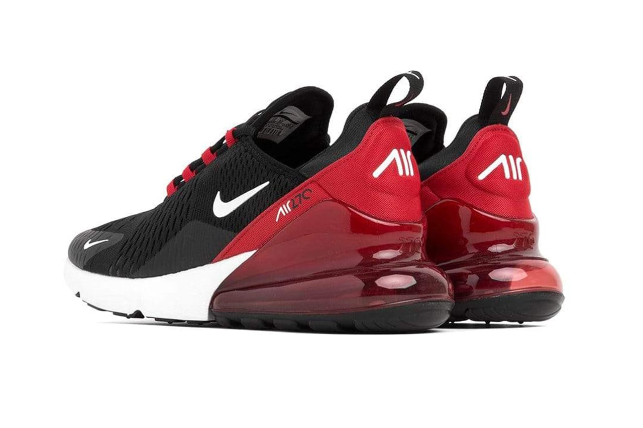 red and black nike's