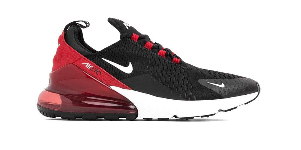 throne Overwhelming Dinkarville Nike Drop Air Max 270 "Black/White/University Red" | Hypebeast