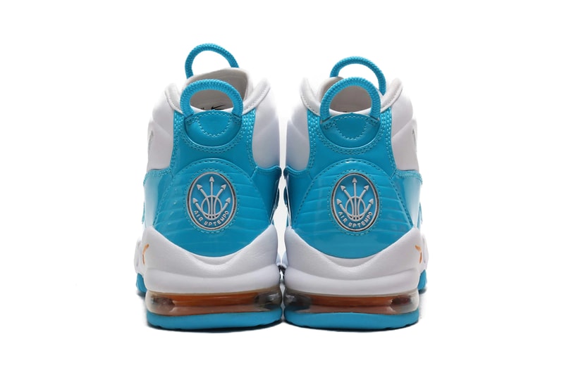 Nike Air Max Uptempo 95 White Blue Fury Canon Gold SS19 Sneaker Release Information Drop Date Atmos Tokyo Japan Pippen  Retro Basketball Style AM95 Sole 