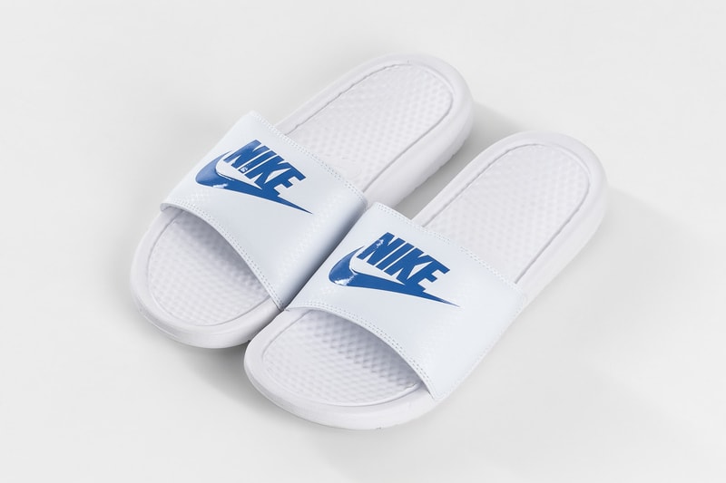 Nike Benassi JDI Slides Summer 2019 Release black white teal jade slippers sandals just do it swimming