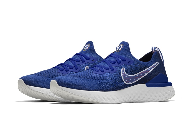 Nike Epic React Flyknit 2 Barcelona, Tottenham & Chelsea Customization football soccer blue red clubs
