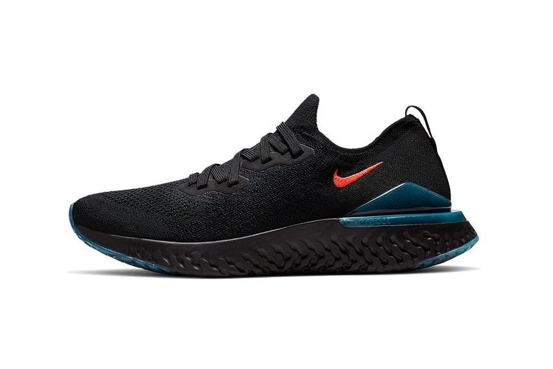 Nike Epic React Flyknit 2 "Blue Fury" Release nike running Bright Crimson black