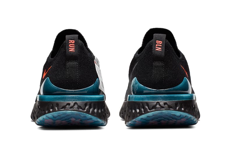 Nike Epic React Flyknit 2 "Blue Fury" Release nike running Bright Crimson black
