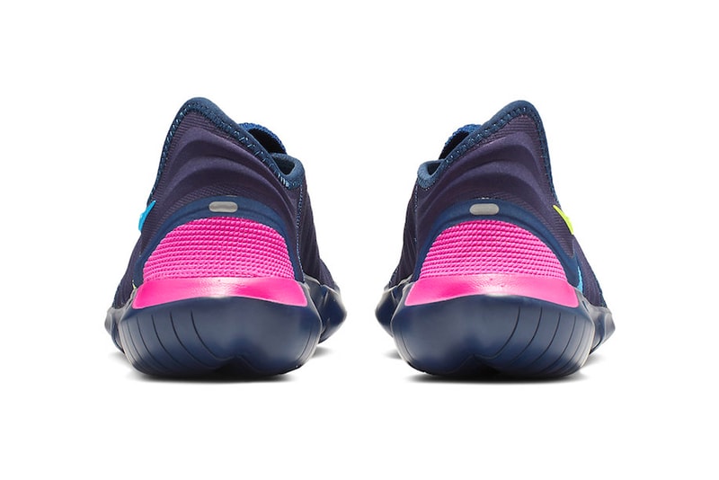 Nike Free RN Flyknit 3.0 Midnight Navy Volt Style Code AQ5707-400