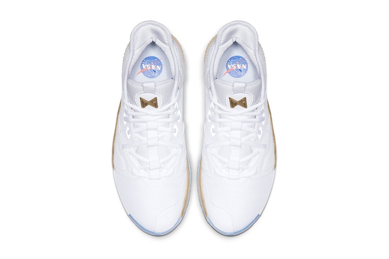 Nike PG 3 NASA Apollo Missions Release Info Paul George CI2666-100 white gold