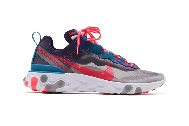 Nike React Element 87 Red Orbit Orange peel cj6897-061 cj6897-113 release pale ivory blue red green abyss white brown tan sneakers shoes