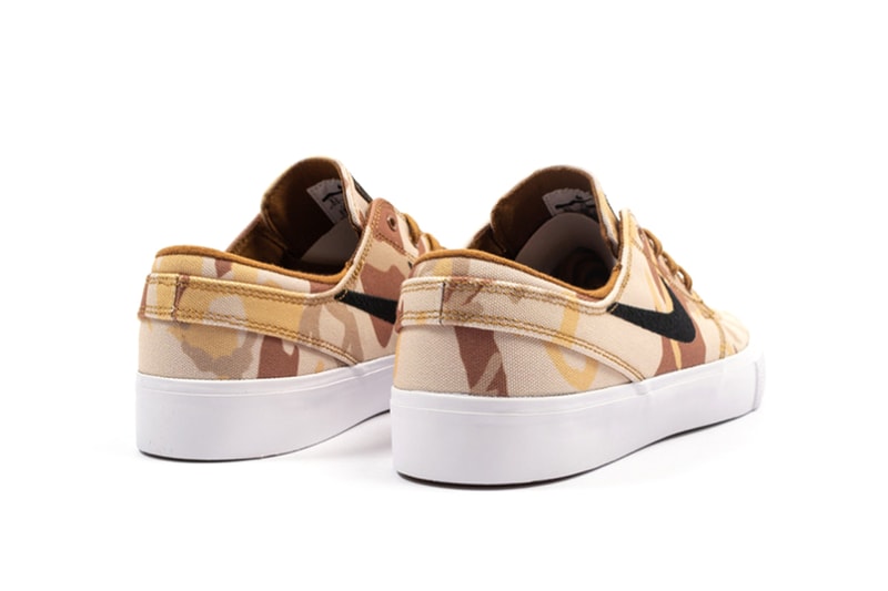 Nike SB Zoom Janoski Canvas Premium RM Release foot district date drop product info camouflage Desert Camo AQ7878-200 Parachute BeigeBlack