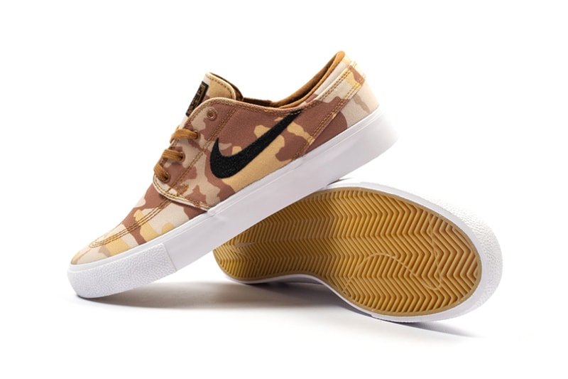Nike SB Zoom Janoski Canvas Premium RM Release foot district date drop product info camouflage Desert Camo AQ7878-200 Parachute BeigeBlack