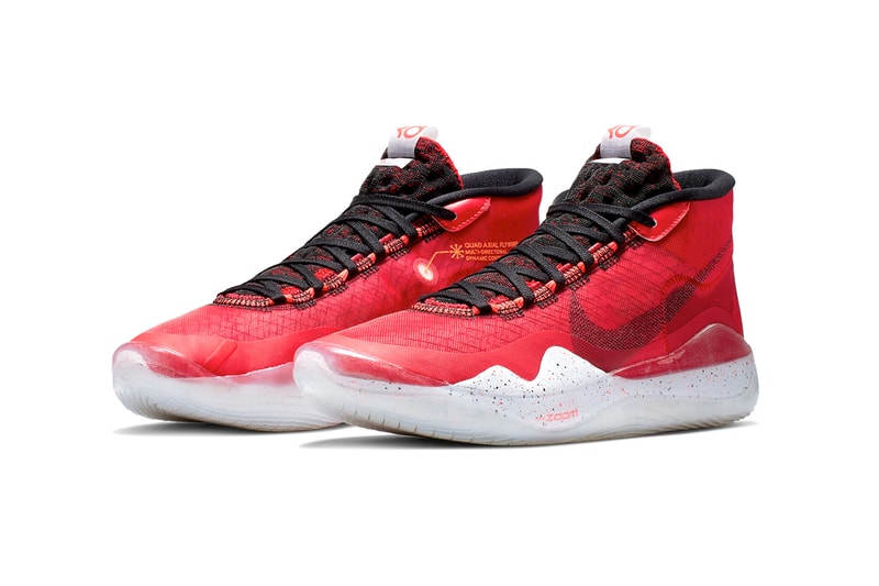 Nike Zoom KD12 University Red/Black Release Kevin Durant