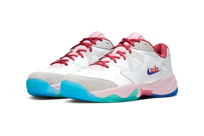 Nikecourt Lite 2 Pink Foam & White Sail Release tennis Serena Williams Roger Federer