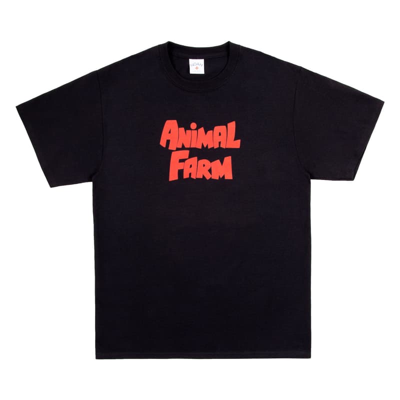 NOAH NYC Animal Farm Capsule Collection SS19 Spring Summer 2019 George Orwell Fictional Political Novel Pigs Logo Graphic Heavy Drop Release Dover Street Market London Buy Now Information