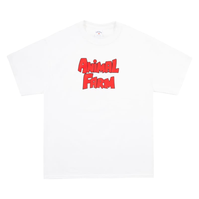 NOAH NYC Animal Farm Capsule Collection SS19 Spring Summer 2019 George Orwell Fictional Political Novel Pigs Logo Graphic Heavy Drop Release Dover Street Market London Buy Now Information