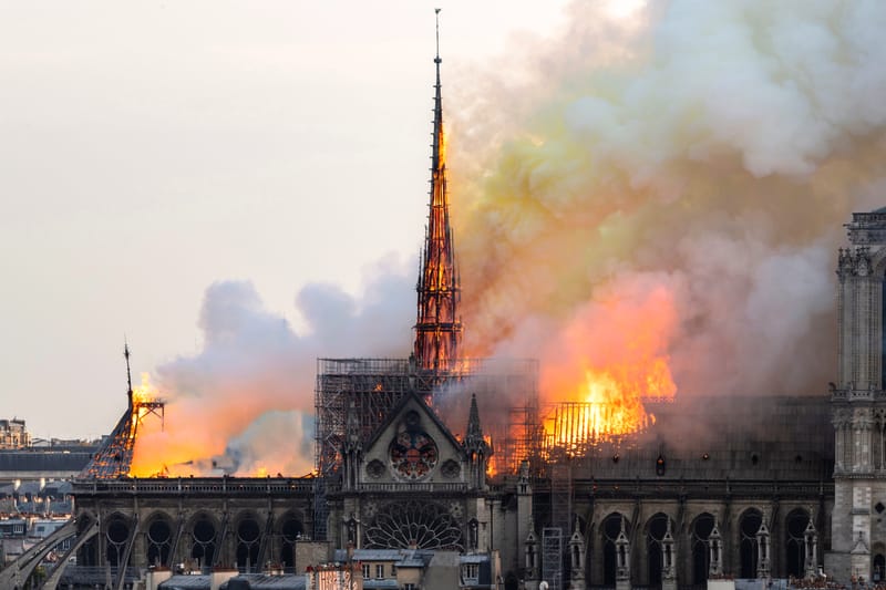 Notre Dame Cathedral's Main Structure & Bell Towers Spared From Deadly Fire