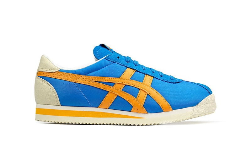 Onitsuka Tiger Corsair Azul Blue Citrus OG Runner Sneaker Release Drop Date Eleven Store Buy Now 1970 Retro New EVA Midsole Rubber Outsole Endurance Track Field 