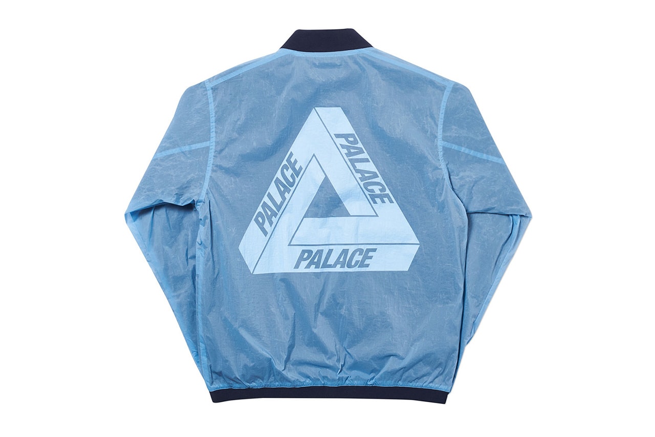 Every Palace Piece Dropping on April 5 Skateboards Cop Purchase Buy Streetwear Fashion Clothing Jackets Hoodies Sweatshirts Pants Trousers Caps Accessories London Brewer St New York