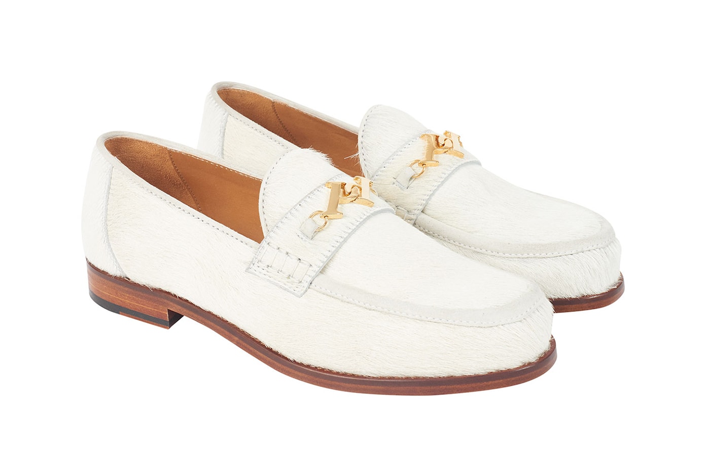 Palace 2019 Summer Footwear kickers collaboration loafer gold bit furry horsehair slip on boat shoe lug sole colorways 