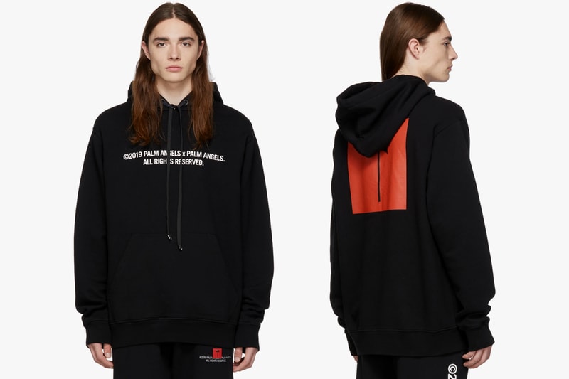 Palm Angeles 'Palm x Palm' SSENSE Exclusives T-shirts hoodies sweatshirt red palm tree logo 192695M213026 192695M213027 192695M213024 logo embroidery spring summer 2019 ss19 collaboration