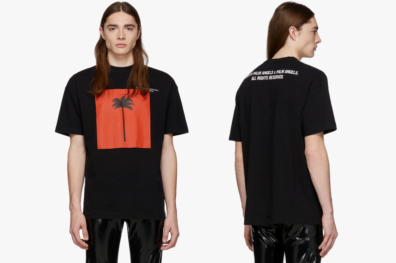 Palm Angeles 'Palm x Palm' SSENSE Exclusives T-shirts hoodies sweatshirt red palm tree logo 192695M213026 192695M213027 192695M213024 logo embroidery spring summer 2019 ss19 collaboration