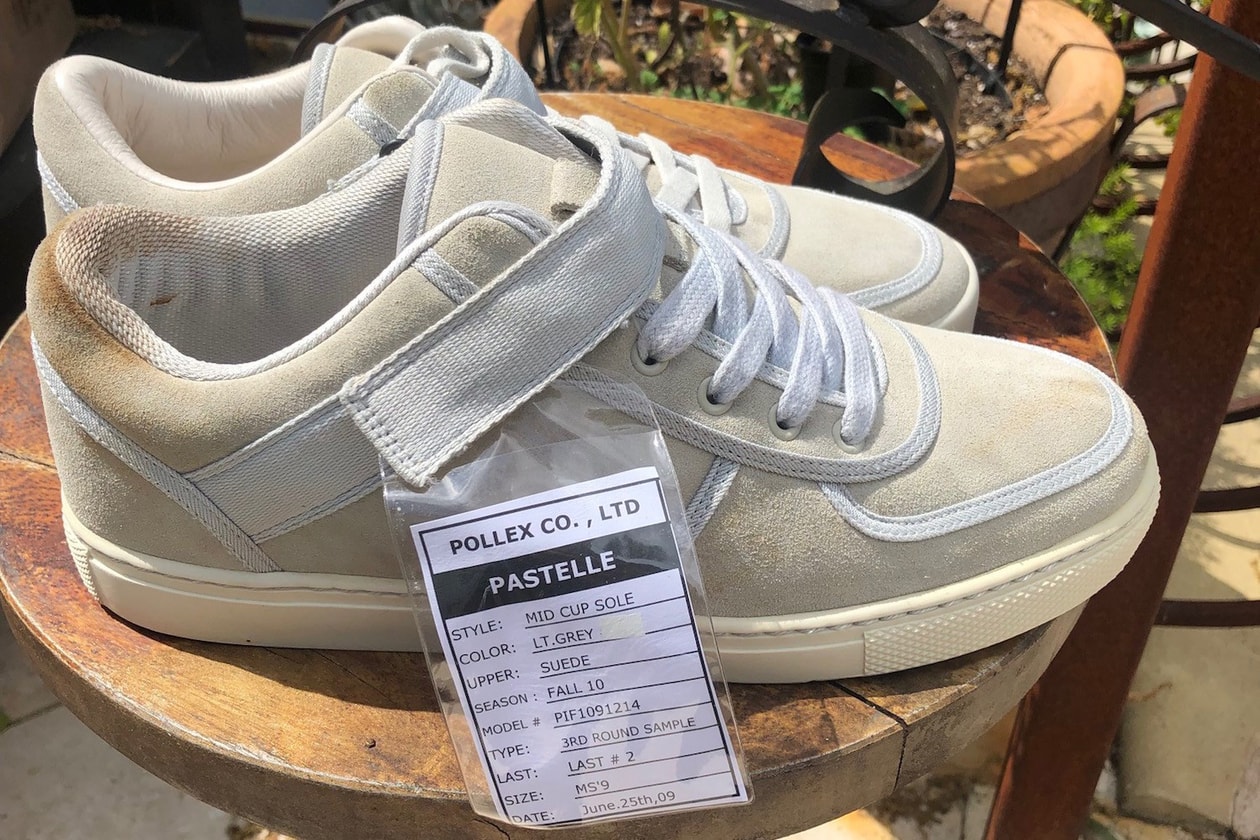 1-Of-1 Pastelle Sneaker Sample for $5,000 USD kanye west clothing mid top canvas 