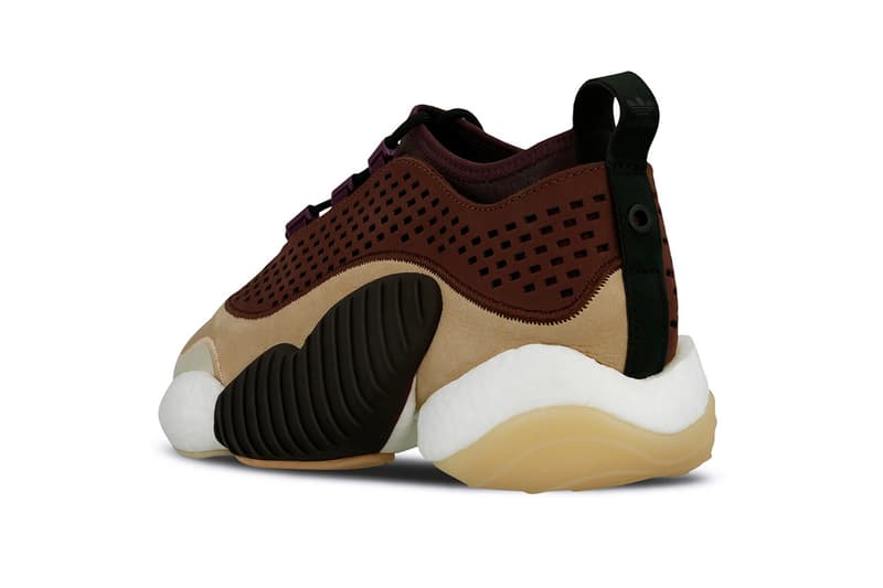 adidas Consortium Crazy BYW Low Release Info drop date pricing price Ash Pea Deep Purple Night Red BB9486 suede ultraboost 