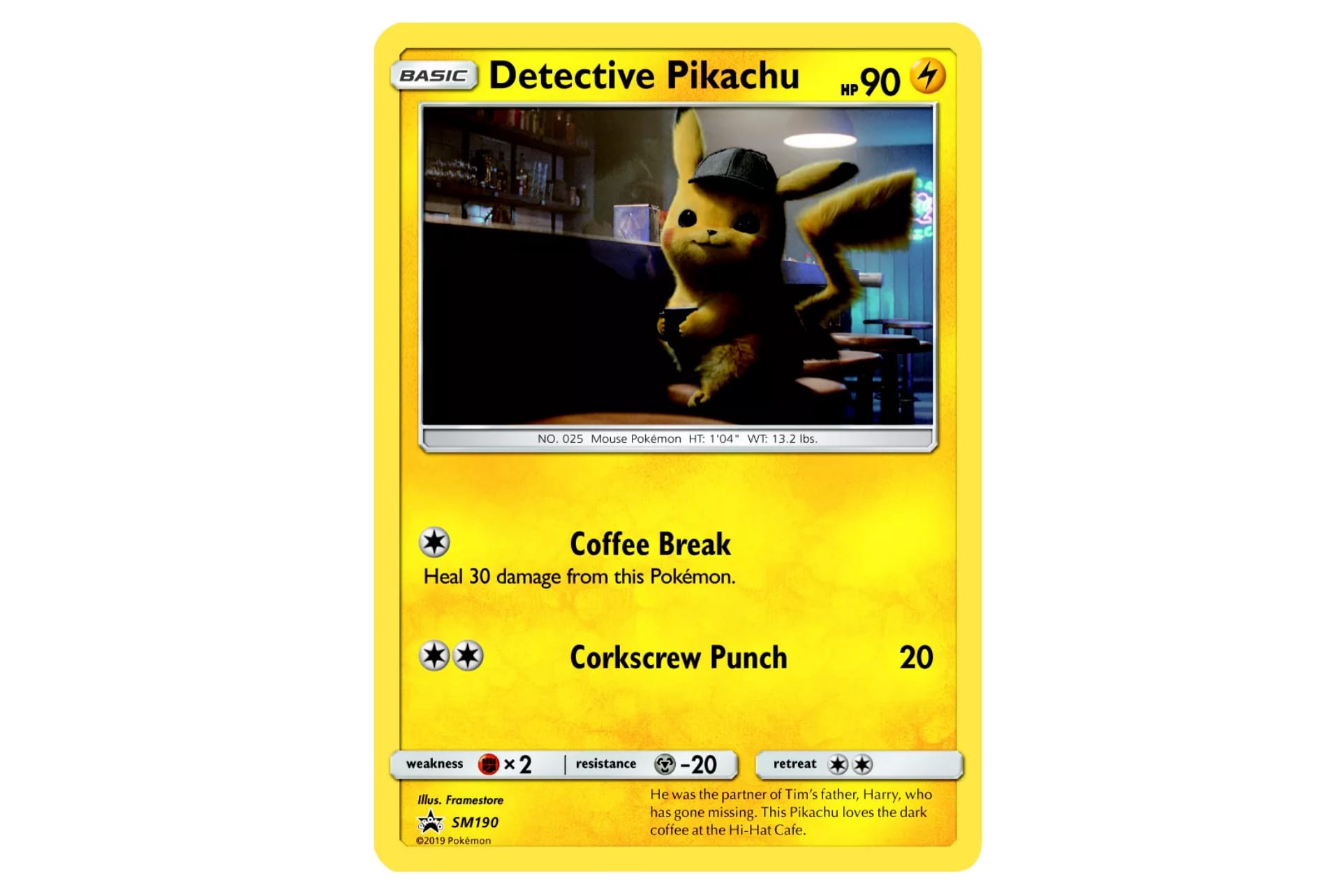 Detective Pikachu Cards Holographic Trading Cards MINT CONDITION 