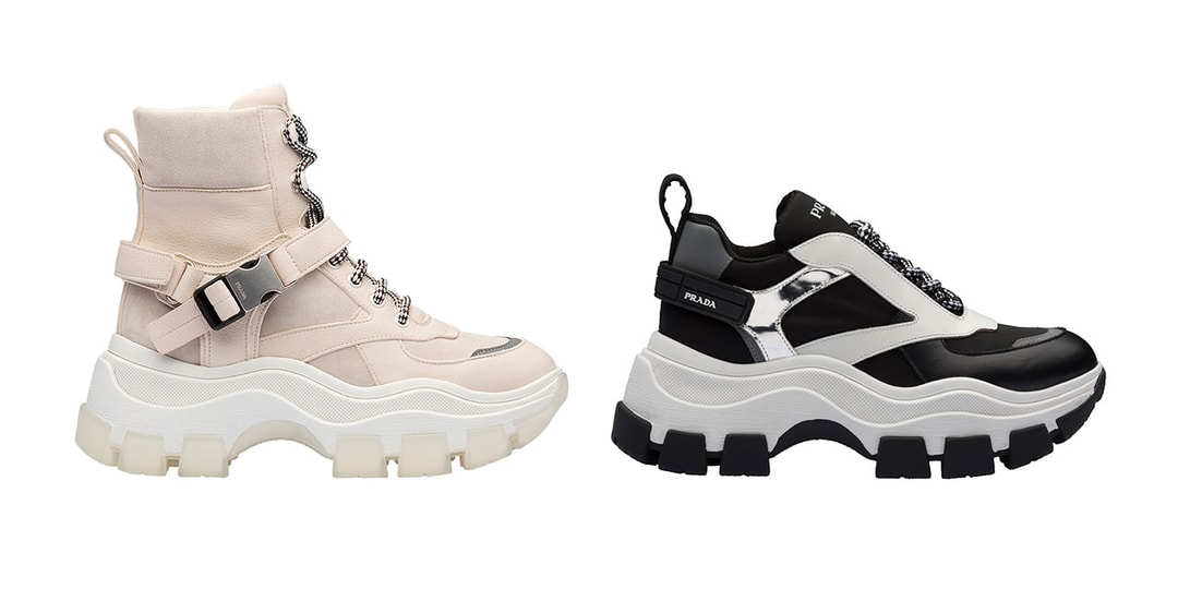 Prada pegasus chunky sneakers Clearance