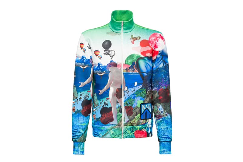 Prada Multi Art Printed Technical Jersey Cardigan shirts jackets Italian Luxury