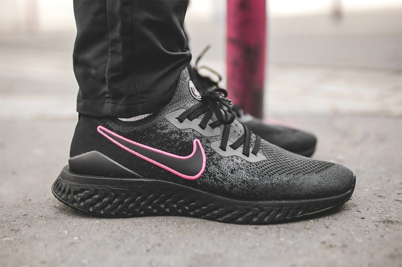 Paris Saint-Germain x Nike Epic React Flyknit 2 Online Drop PSG football black pink blue red white