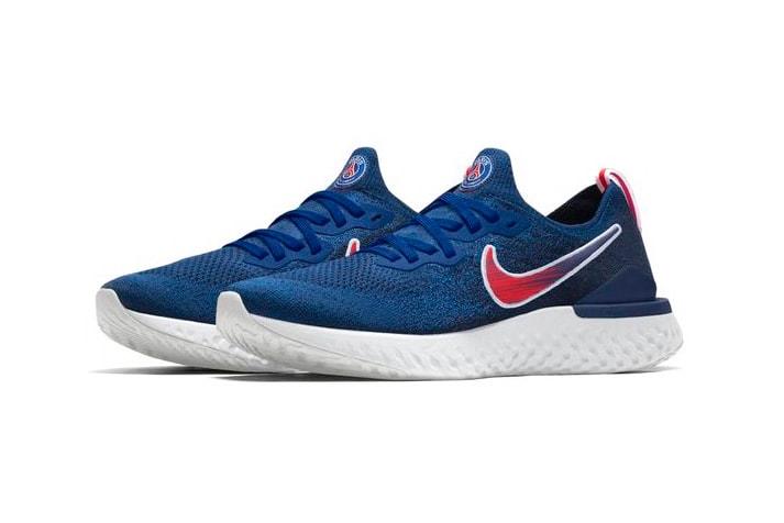Paris Saint-Germain x Nike Epic React Flyknit 2 Online Drop PSG football black pink blue red white