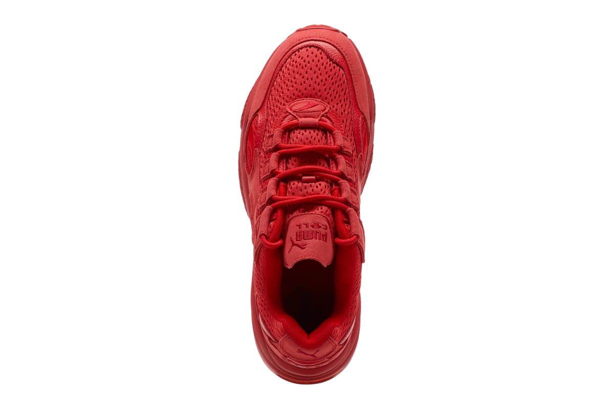 puma red ribbon shoes