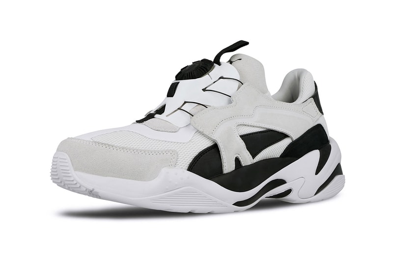Puma Thunder Disc Spectra Black White Technology Sole Swap Spring Summer 2019 Footwear Blaze New Concept Footwear News Sneaker Drops April Monochromatic Drop Release Date Information