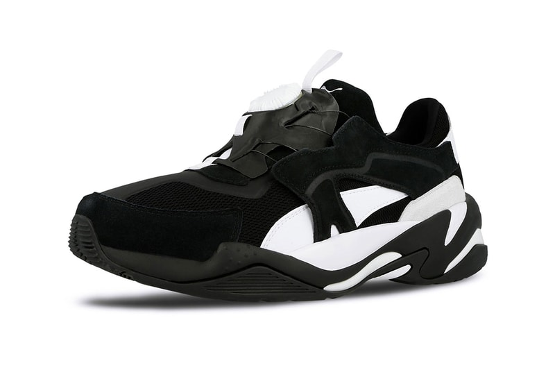 Puma Thunder Disc Spectra Black White Technology Sole Swap Spring Summer 2019 Footwear Blaze New Concept Footwear News Sneaker Drops April Monochromatic Drop Release Date Information