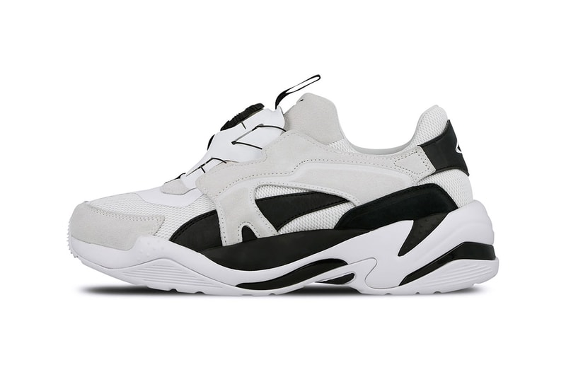 Puma Thunder Disc Spectra Black White Technology Sole Swap Spring Summer 2019 Footwear Blaze New Concept Footwear News Sneaker Drops April Monochromatic Drop Release Date Information