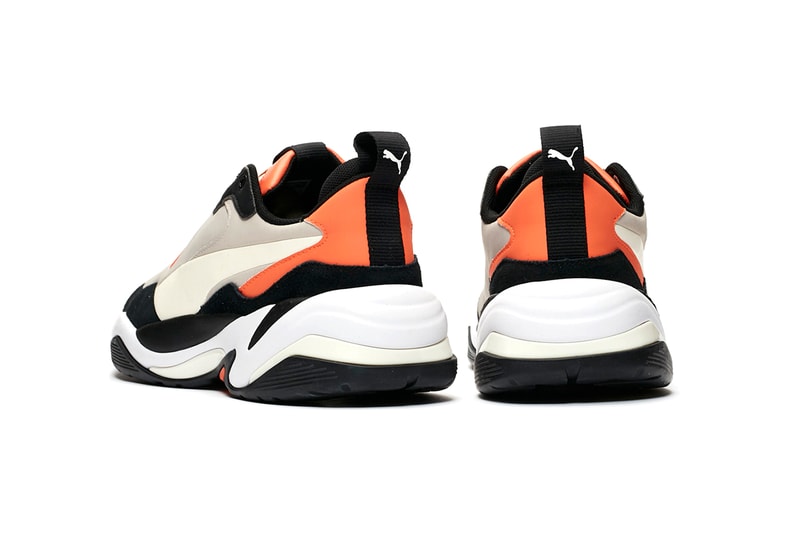 PUMA Thunder Nature Release Information Buy Cop Now "Nasturtium/Silver Grey/Whisper White" "Pale Khaki/Cloud Cream-Bluestone" McQueen Inspiration Spectra Desert Chunky Sneakers Shoe Silhouette