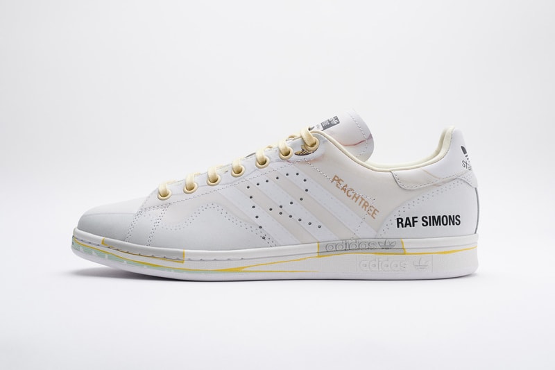 Raf Simons adidas Stan Smith Spring/Summer 2019 SS19 adilette sneaker trainer slider release details date first look closer look micropacer la torsion conquest super peachtree belgian designer footwear collaboration
