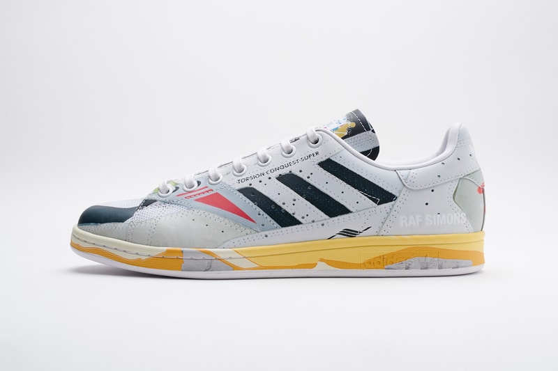 Raf Simons adidas Stan Smith Spring/Summer 2019 SS19 adilette sneaker trainer slider release details date first look closer look micropacer la torsion conquest super peachtree belgian designer footwear collaboration