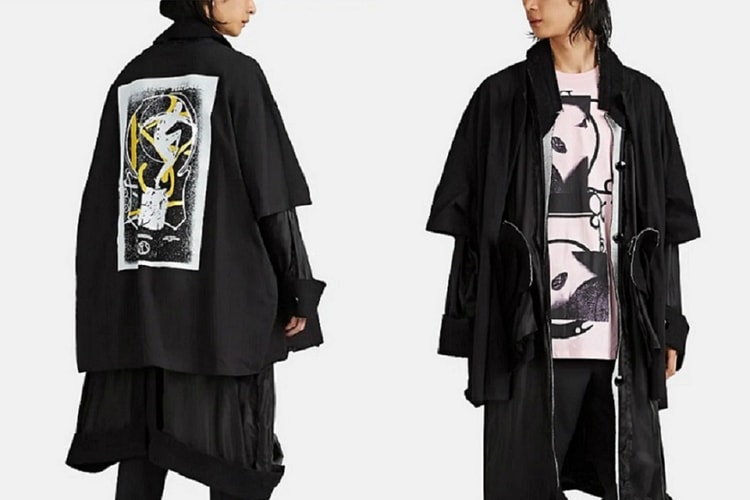 Raf Simons Releases Deconstructed Mixed-Media Coat