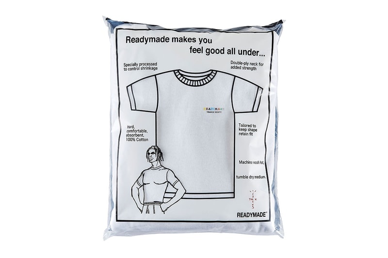Travis Scott x READYMADE 3-Pack T-Shirt Collaboration release date info astroworld april 13 2019 drop buy white graphic print
