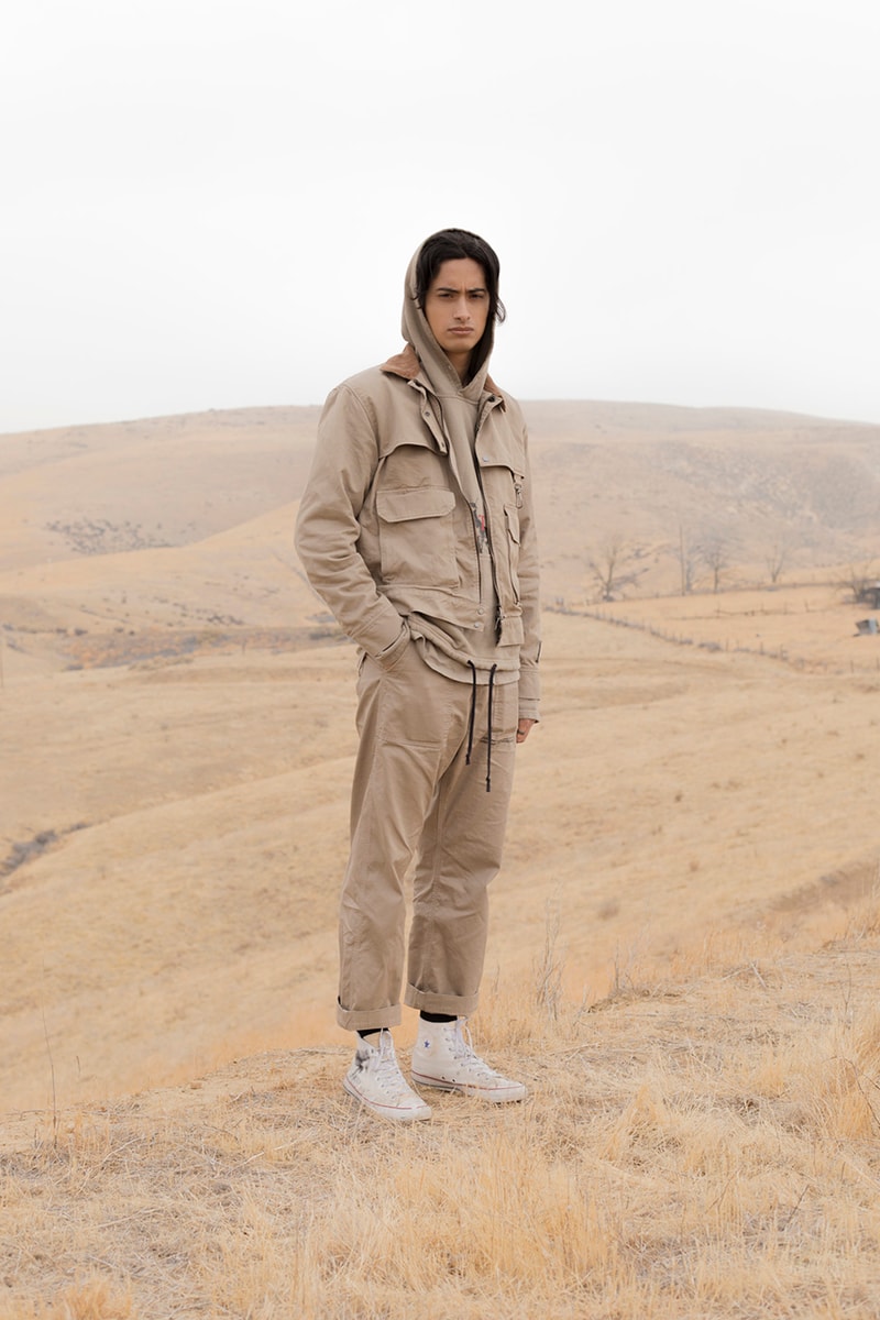 Reese Cooper Barneys New York Pre Fall 2019 Collection Exclusive Stockist USA "Against the Wind" XO Copley Place Madison Avenue Beverly Hills Varsity Jacket Work Shirt Trousers Californian Landscape Artwork T-Shirts Hoodies