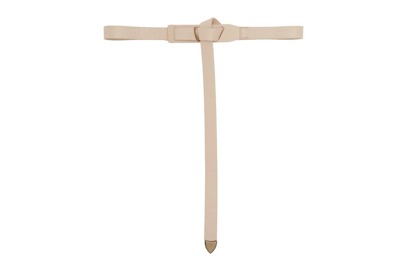 Robert Geller Beige & Tan Long Belts Release Info SSENSE exclusive accessories made in japan nappa leather gold-tone hardware 191215M131002 191215M131001 drop date pricing buy now 
