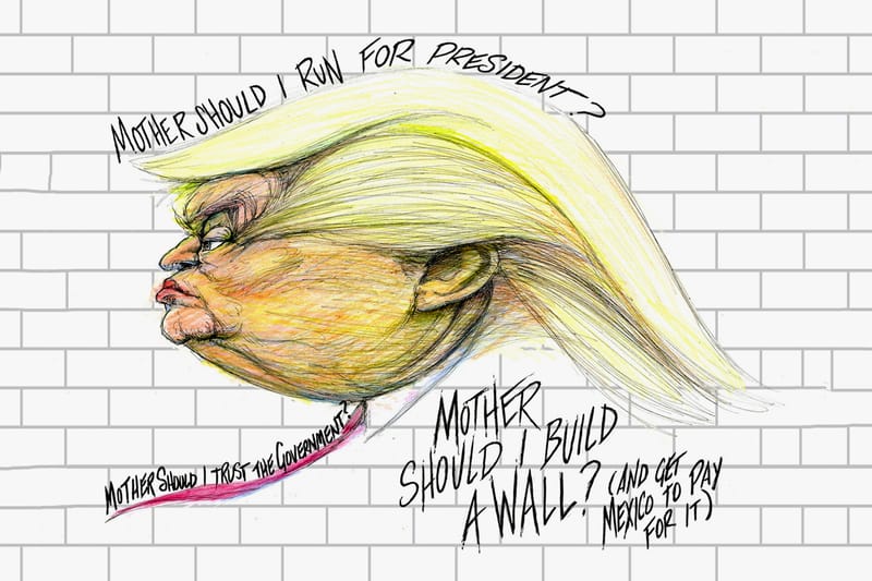 Ron English Gets Mexico to Help Pay for 2,000-Foot 'Welcome Wall' Along Border