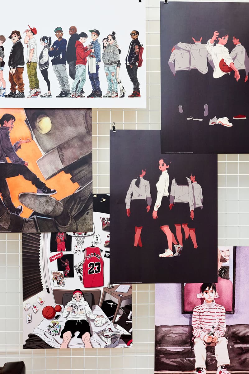 Kim Jungyoun & Rudy Sneaker Art Seoul Exhibition Off-White Jordan Comics Illustration