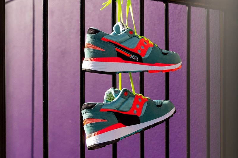 saucony azura neo tokyo teal red neon sneakers shoes spring summer 2019 ss19 where to buy price cost images pictures photos