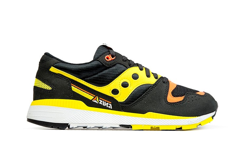 Saucony Goes Archival With the Azura OG in Black Yellow vintage retro sneakers shoes