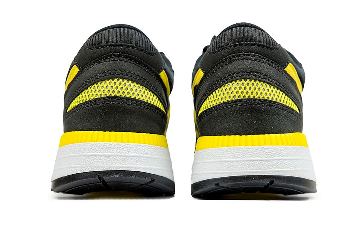 Saucony Goes Archival With the Azura OG in Black Yellow vintage retro sneakers shoes