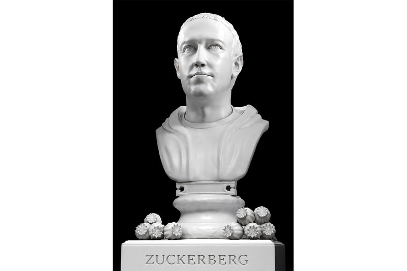 Sebastian Errazuriz Reimagines Mark Zuckerberg Jeff Bezos and Elon Musk as Greek Gods and Roman Emperors Edward Snowden Steve Jobs technology mythology