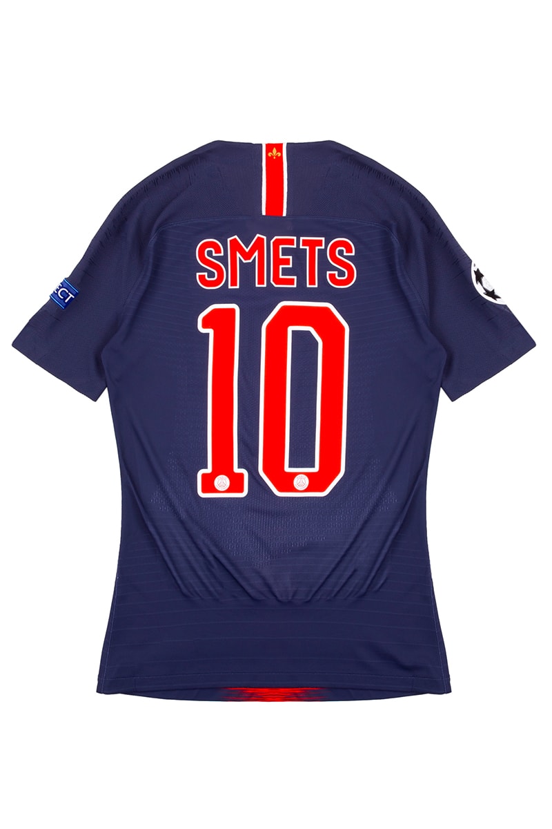 Smets Paris Saint-Germain Collaboration Release Jersey training jacket white black T shirt fifa