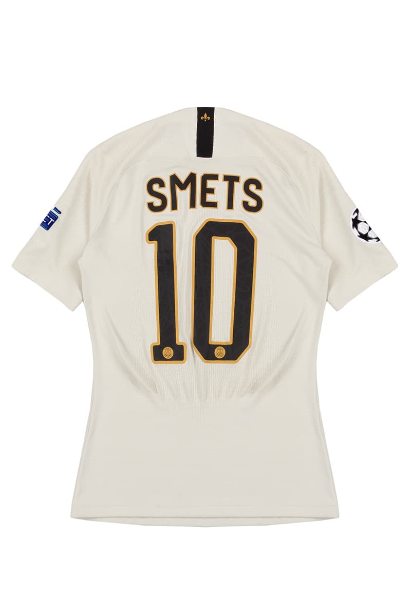 Smets Paris Saint-Germain Collaboration Release Jersey training jacket white black T shirt fifa