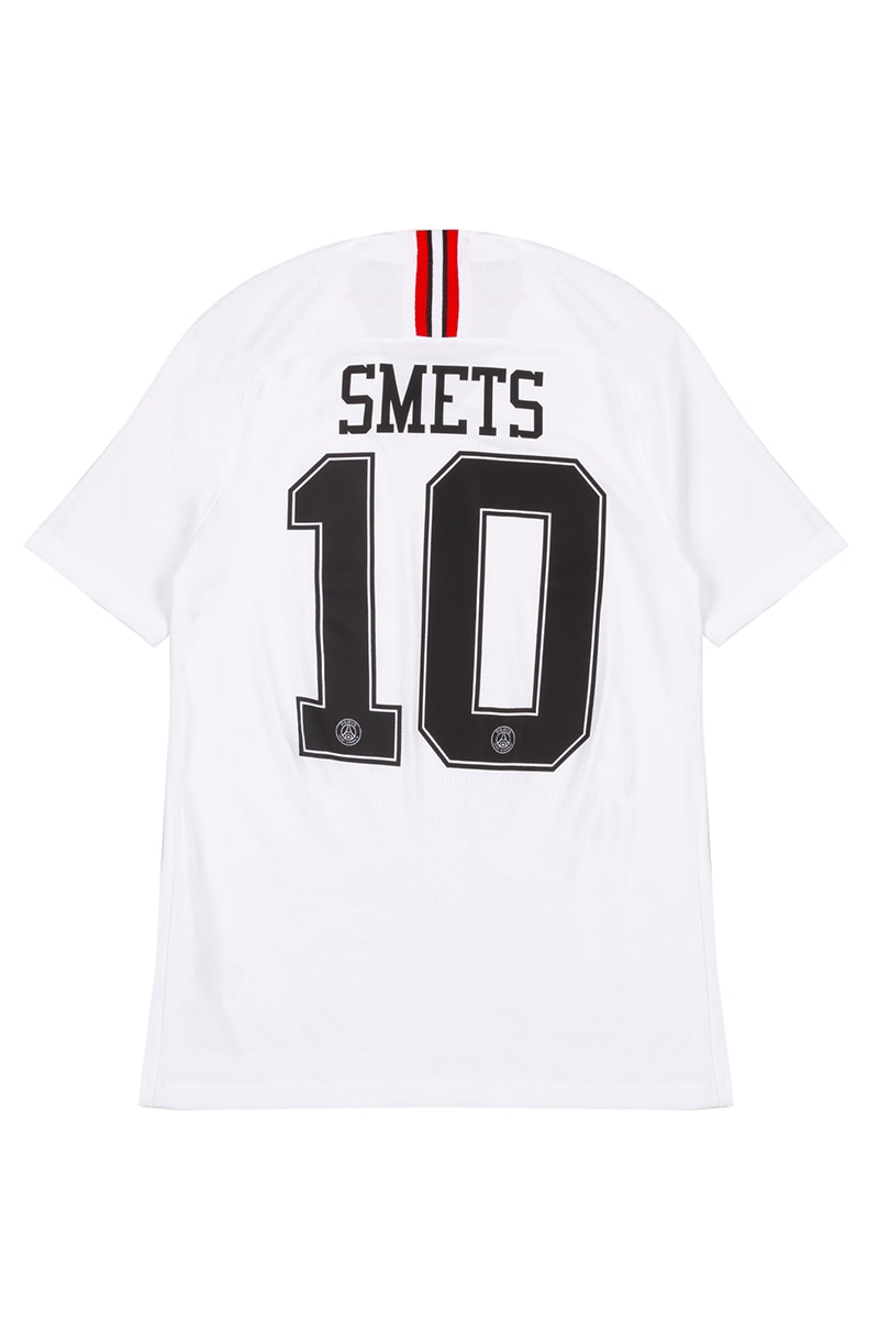 Smets Paris Saint-Germain Collaboration Release Jersey training jacket white black T shirt fifa